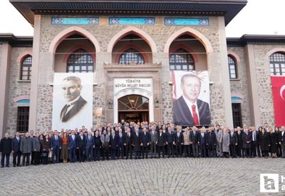 İş ve sanayi dünyası Ankara'da 2. TBMM Binası önünde bir araya geldi