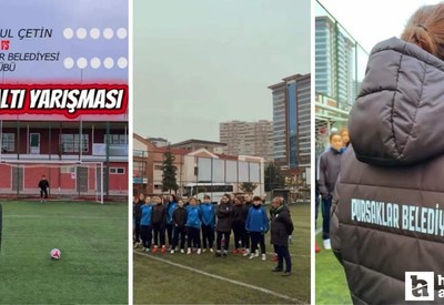 Pursaklar Belediye Başkanı Çetin izleyenleri gülümsetti: 'Topa vurmayı bilmesekte kazanan olmuşuz'