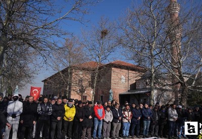 Ankara'da Kassam Tugayları üyeleri için gıyabi cenaze namazı kılındı