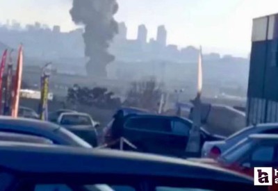 Etimesgut'ta atık plastik kasalar nedeniyle yangın çıktı