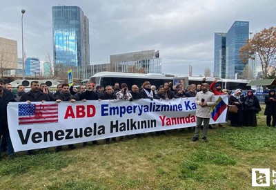 ABD'nin Venezuela'ya müdahalesi Ankara'da protesto edildi