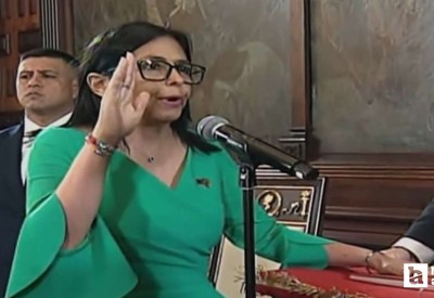 Venezuela'nın geçici Devlet Başkanı Delcy Rodriguez yemin etti