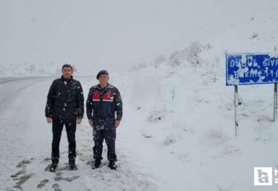 Güdül'de sürücülere kar uyarısı yapıldı!