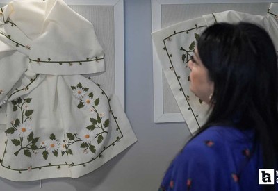 Ankara'da Yüreğin Nuru isimli ipek iğne oyası sergisi ziyarete açıldı