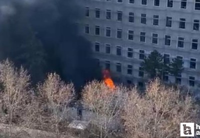 İçişleri Bakanlığı yerleşkesinde 3 konteynerde yangın çıktı