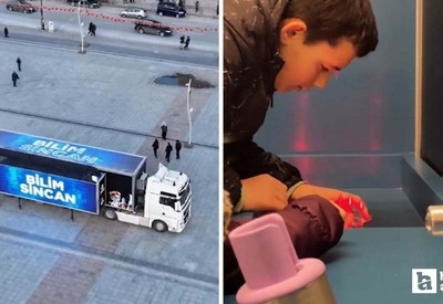 Sincan Belediyesi Bilim Tırı'nın ilk durağı Kent Meydanı oldu