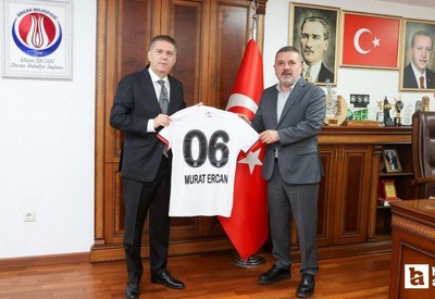 Gençlerbirliği'nden Sincan Belediye Başkanı Murat Ercan'a ziyaret