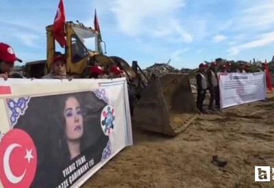 Yıldız Tilbe'nin 300 bin dolar bağışı sonrası Gazze'de çadır kentler kurulmaya başlandı