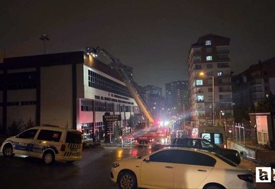 Yenimahalle'de akşam saatlerinde saunada çıkan yangını itfaiye söndürdü
