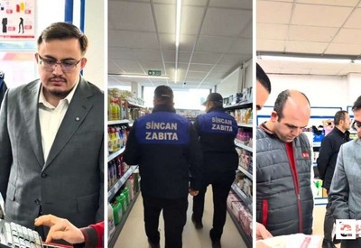 Sincan Belediyesi'nin ekipleri güvenli gıda için marketleri denetledi