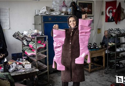 Ankara'da kadın girişimcilerin ürettikleri ayakkabılar dünyadan talep görüyor