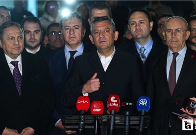 Özgür Özel, Sincan Cezaevi'nde Tanju Özcan'ı ziyaret etti