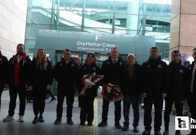 Havalı Silahlar Avrupa Şampiyonası'nı 7 madalyayla tamamlayan milli atıcılar Ankara'ya döndü