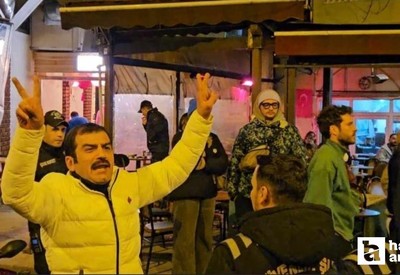 Oyuncu Ufuk Bayraktar ile yürüyüş düzenleyen kadınlar arasında gerginlik