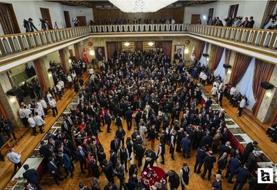 TBMM'de yapılan 23 Nisan resepsiyonu liderleri buluşturdu