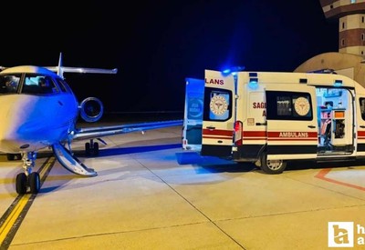Ağrı'da kalp yetmezliği olan çocuk uçak ambulansla Ankara'ya sevk edildi