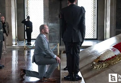 Belçika Savunma Bakanı Francken Anıtkabir'i ziyaret etti