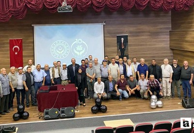 Beypazarı'nda 3 ilçenin muhtarlarına bilgilendirme eğitimi verildi