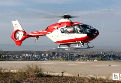 Nallıhan'da kalp krizi geçiren hastanın sevki hava ambulansıyla yapıldı