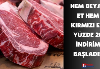 Kırmızı et sevenlerin dikkatine Migros'ta yüzde 20 indirim geldi