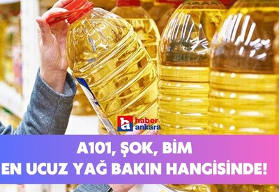BİM, ŞOK, A101 Ayçiçek yağı fiyatları karşılaştırıldı! Bakın en ucuzu hangisi