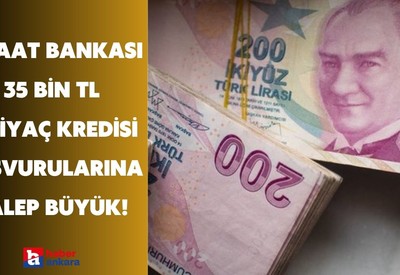 Ziraat Bankası'ndan 35 bin TL ihtiyaç kredisi fırsatı! Ödeme planı çok kolay