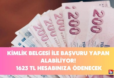 Kimlik belgesi ile başvuru yapan her aile bu yardımı alabiliyor! Tek şartı var 1623 TL hesabınıza ödenecek