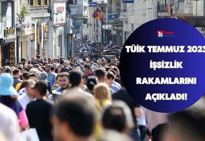 TÜİK Temmuz 2023 işsizlik rakamlarını açıkladı!