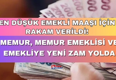 En düşük emekli maaşı için rakam verildi! Memur, memur emeklisi ve emekliye yeni zam yolda