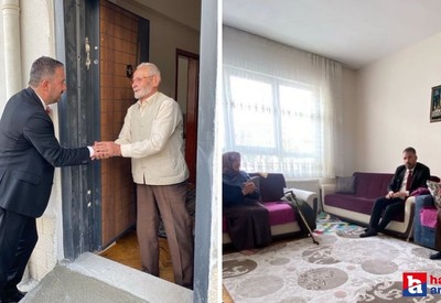 Pursaklar Belediye Başkanı Ertuğrul Çetin'in ev ziyaretleri devam ediyor