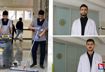 İki tıp öğrencisi KPSS puanıyla eğitim gördükleri hastaneye temizlikçi olarak atandı