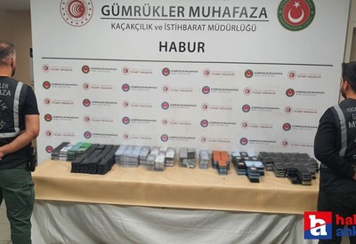 Gümrük Muhafaza ekipleri Habur Gümrük Kapısı'nda tırlara operasyon düzenledi