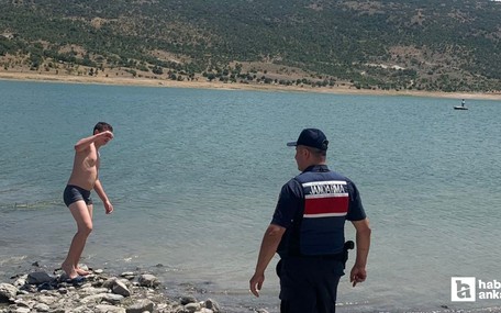 Ankara Ayaş'ta yasak olduğu halde barajda yüzmeye girmenin bedeli ağır oldu