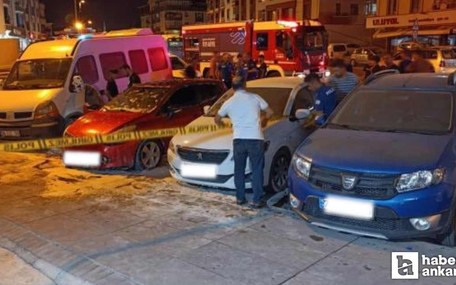 Ankara Keçiören'de bir kişi tartıştığı babasının arabasını ateşe verdi