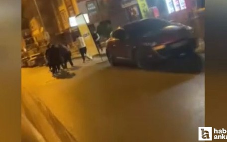 Ankara Mamak'ta yola taşan yumruklu kavga