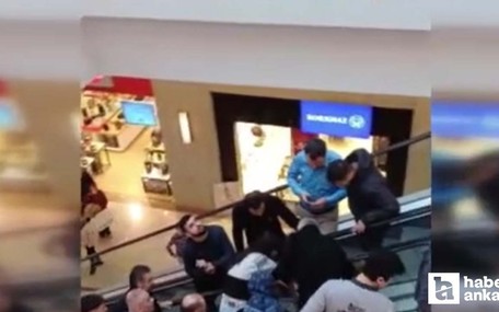 Ankara'da AVM'nin tavanından düşen işçi ağır yaralandı