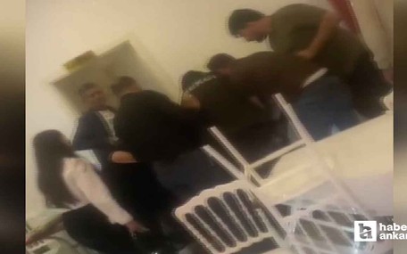 Elmadağ'da düğünde çıkan kavga kameralara yansıdı!