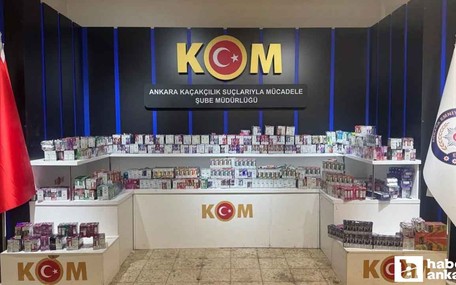 Ankara'da durdurulan araçta 1275 elektronik sigara bulundu