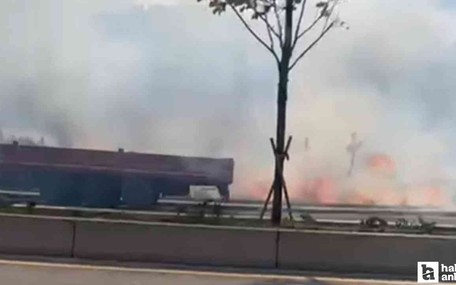 Çankaya Öveçler'de boş arazide yangın çıktı!