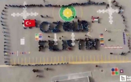 Başkentli öğrencilerden "Özgür Filistin" temalı koreografi çalışması