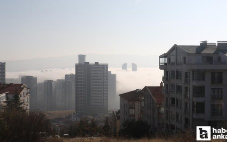 Başkent sabah saatlerinde yoğun sise teslim oldu