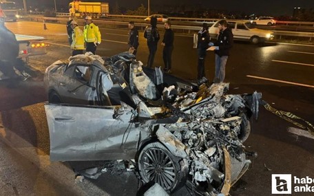 Başkentte seyir otomobil seyir halindeki tırın altına girdi! 2 ölü, 1 ağır yaralı!