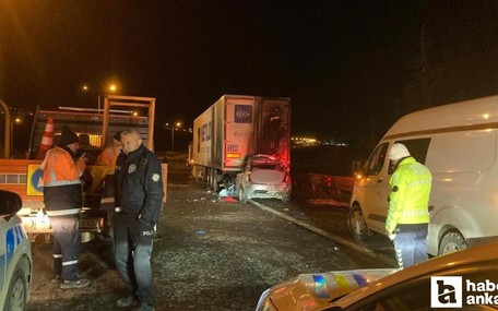 Keçiören’de tıra arkadan çarpan otomobilin sürücüsü hayatını kaybetti!