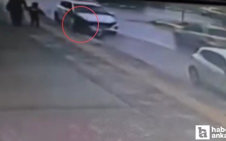 Akyurt'ta kadın motosikletli park halindeki araca çarptı