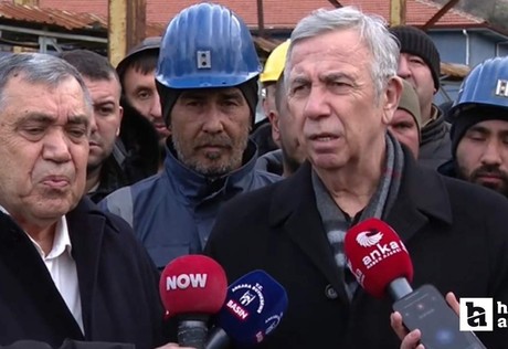 Mansur Yavaş Çayırhan maden işçilerini ziyaret edip destek oldu