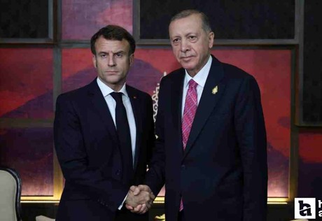 Cumhurbaşkanı Erdoğan, Fransa Cumhurbaşkanı Macron ile görüştü