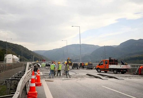 Ankara - Kırıkkale yolunda yapım çalışması: Sol şerit trafiğe kapatıldı!