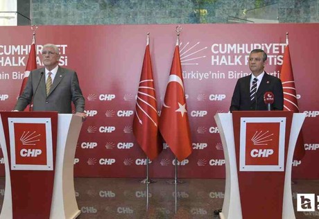 Özgür Özel ile Müsavat Dervişoğlu TBMM'deki Talat Paşa krizini görüştüler