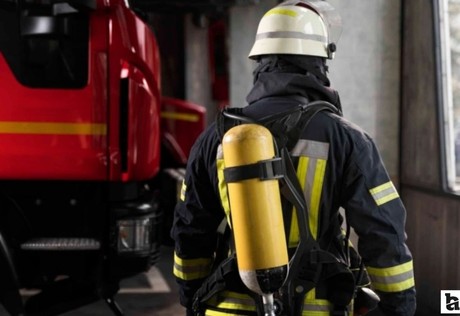 Sincan'da seyir halindeki motosiklet yandı