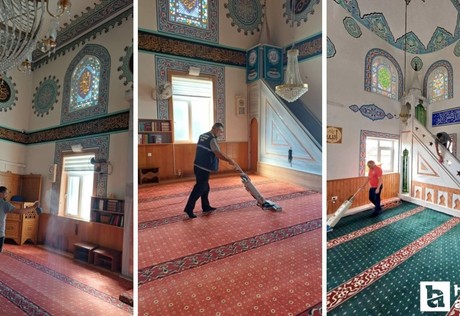 Pursaklar Belediyesi ilçe genelinde cami ve mescitleri temizledi